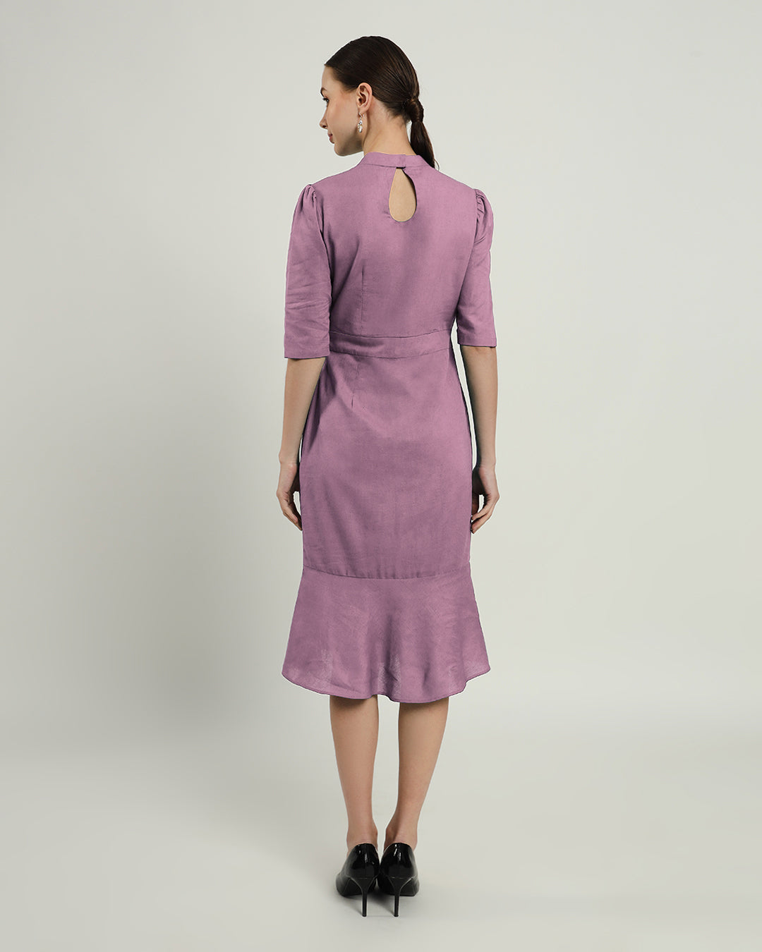 The Charlotte Purple Swirl Cotton Dress