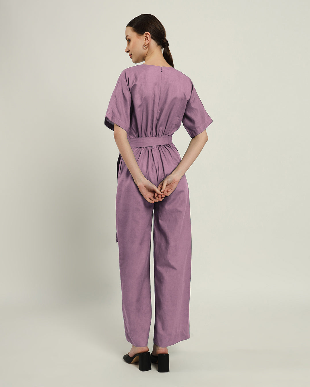 Purple Swirl Sunny Things V Neck Jumpsuit