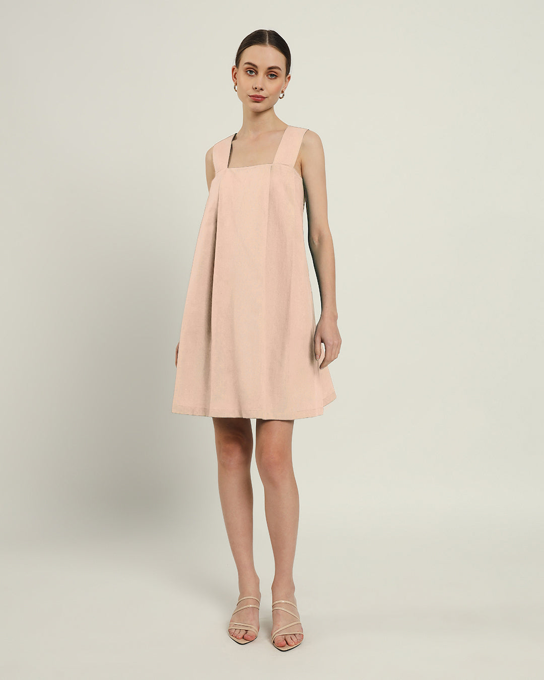 The Larissa Daisy Bisque Linen Dress