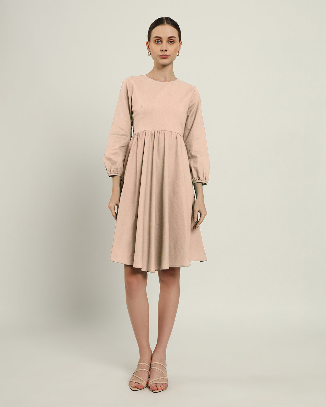 The Exeter Daisy Bisque Linen Dress