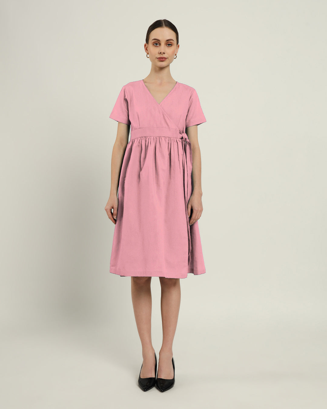 The Miyoshi Fondant Pink Cotton Dress