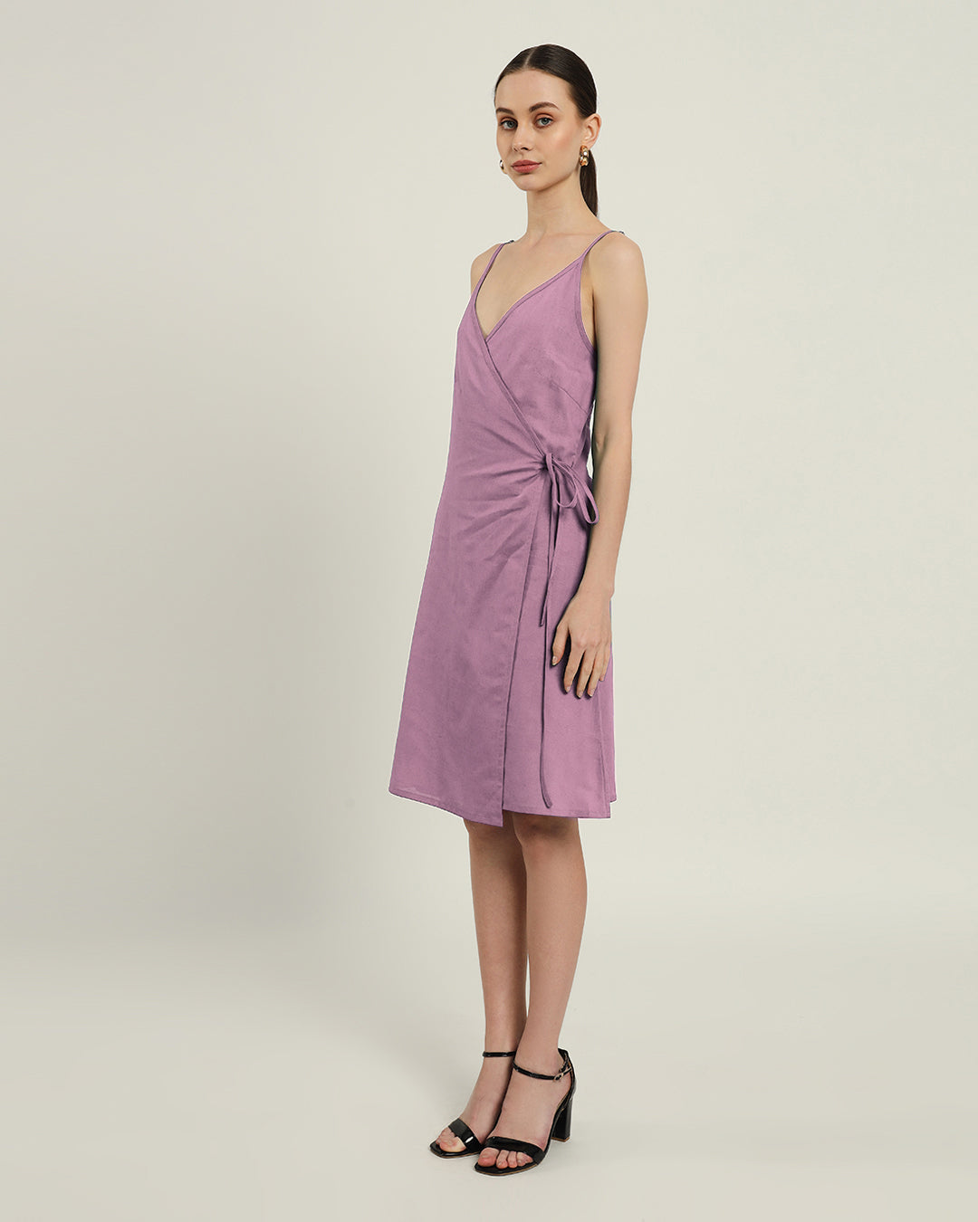 The Chambéry Purple Swirl Cotton Dress