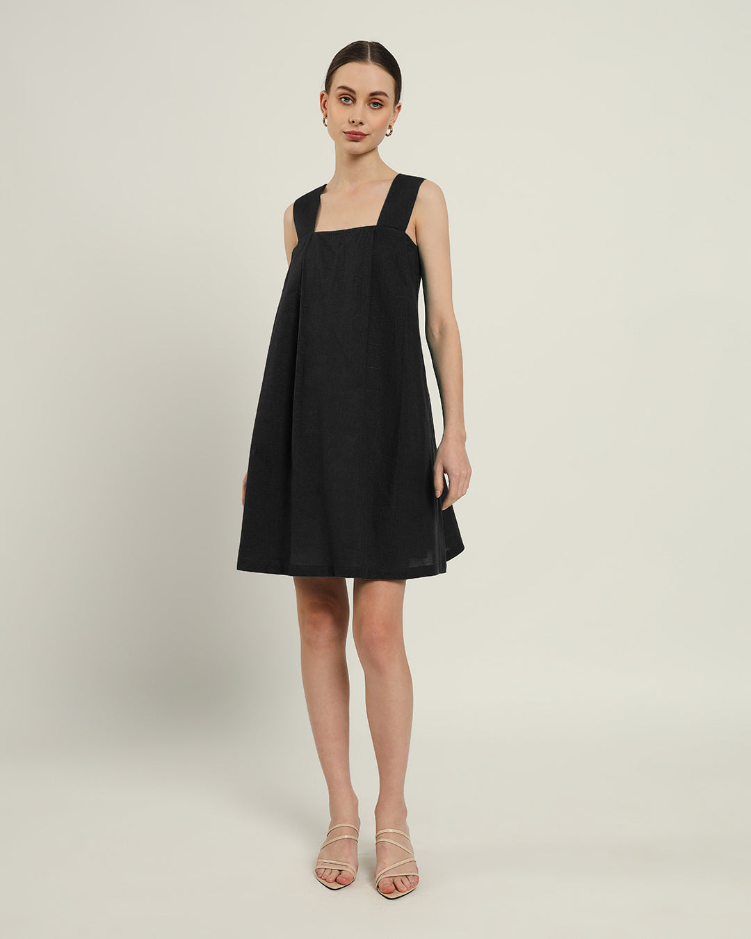 The Larissa Noir Cotton Dress