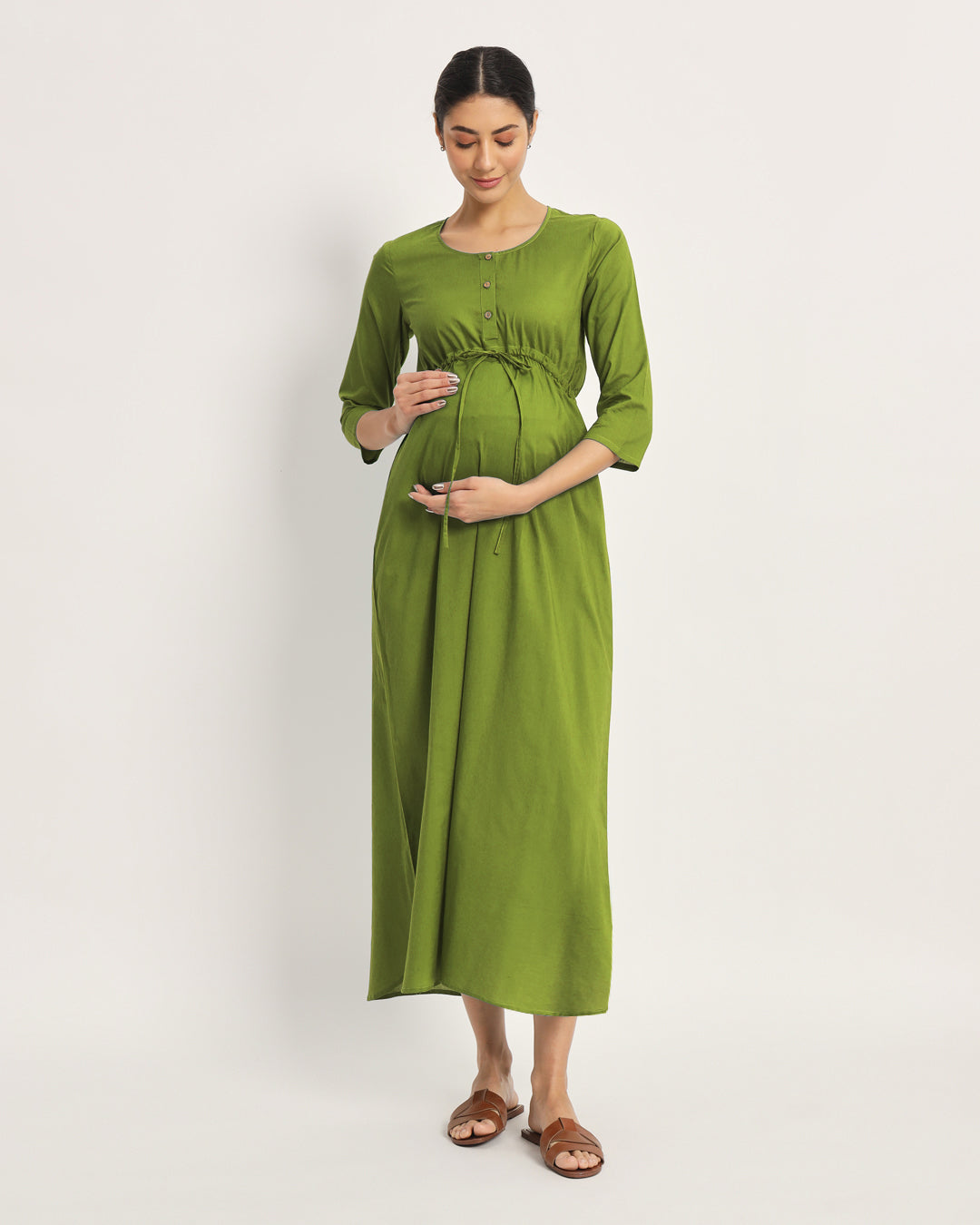 Sage Green Oh Mama! Maternity & Nursing Dress