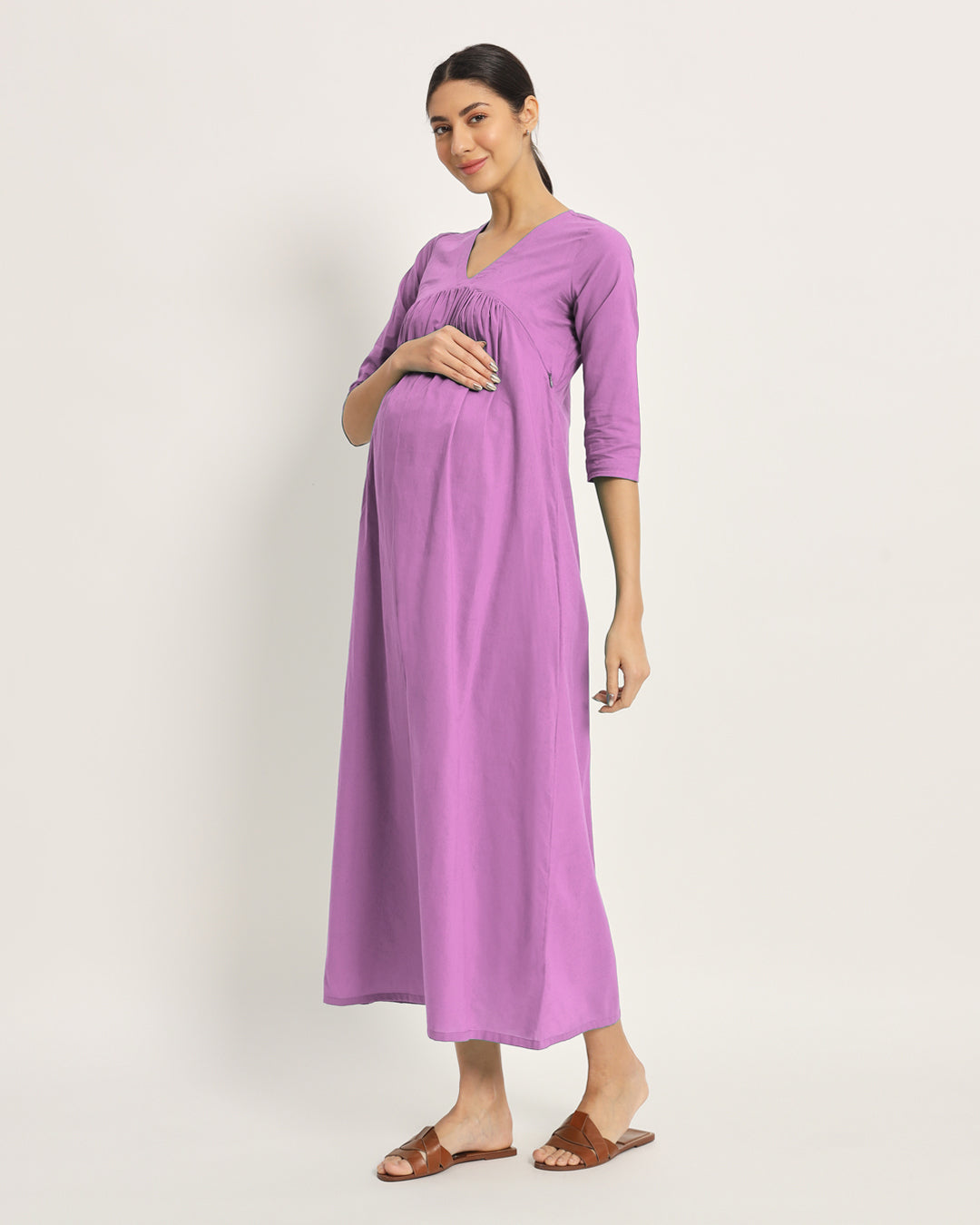 Wisteria Bump Comfort Maternity & Nursing Dress