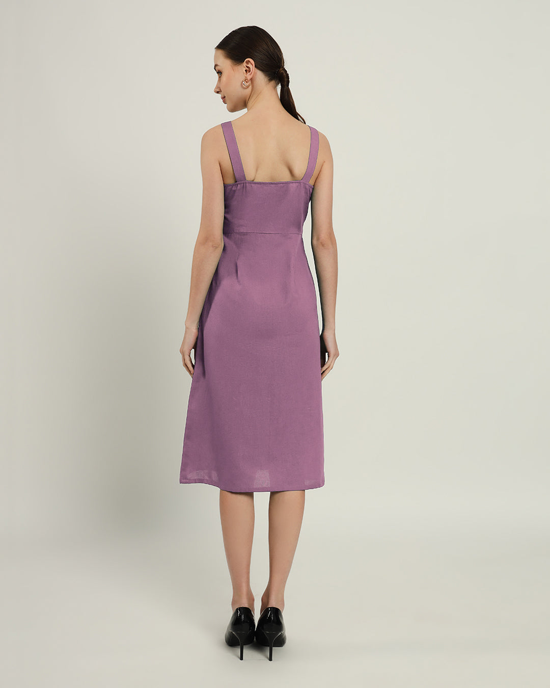 The Samara Purple Swirl Cotton Dress