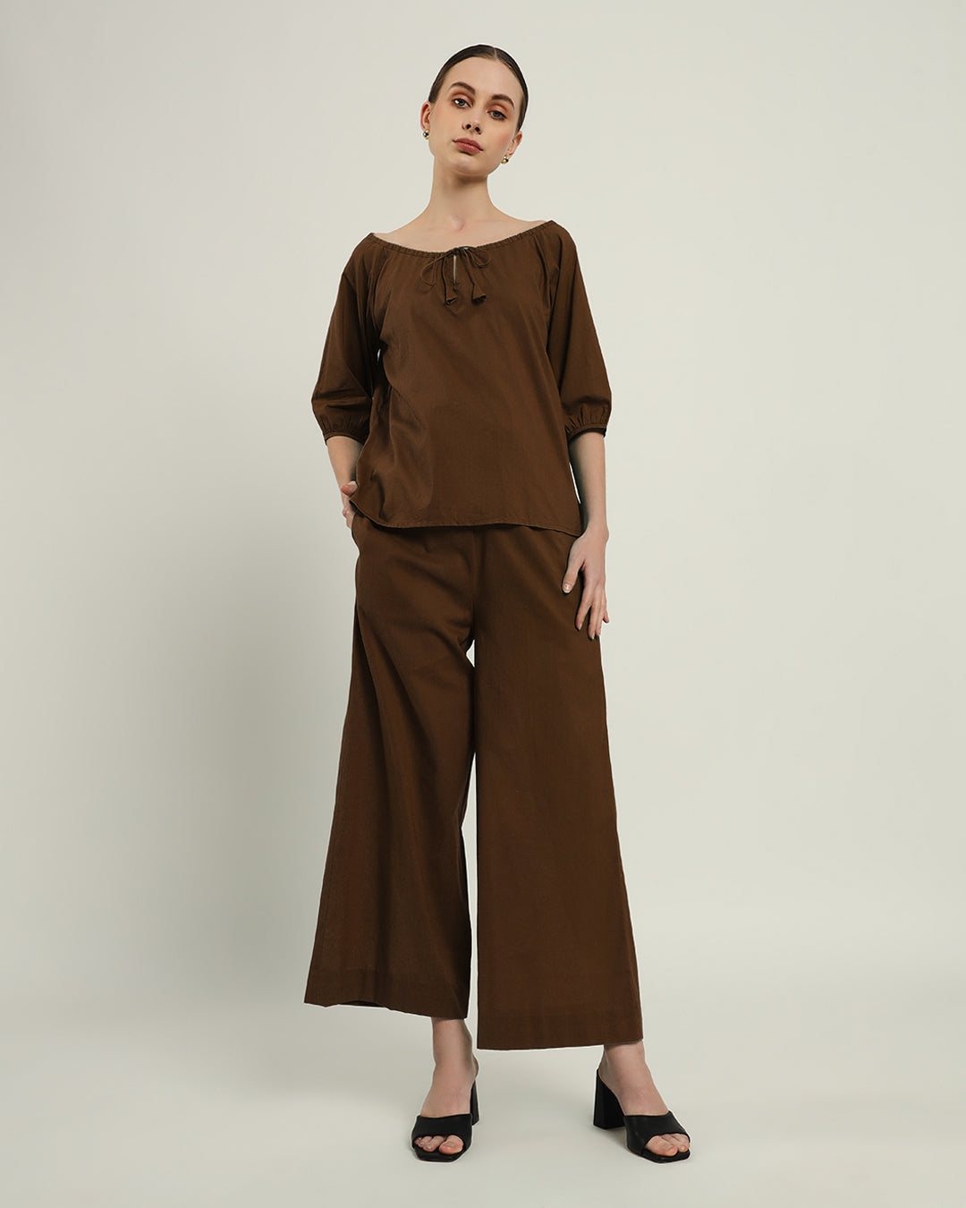 Nutshell Effortless BowtNeck Top (Without Bottoms)