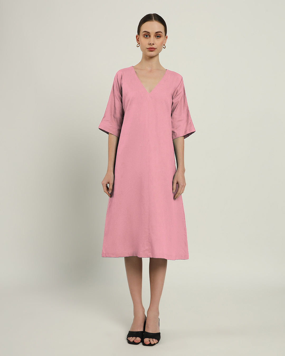 The Mildura Fondant Pink Cotton Dress