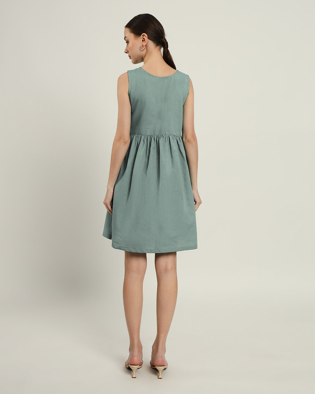 The Chania Daisy Carolina Linen Dress