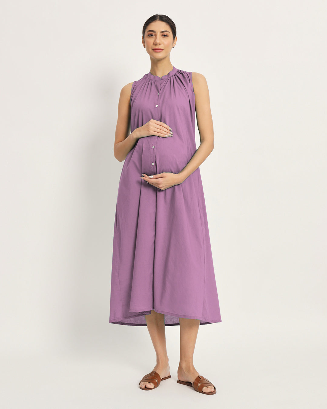 Iris Pink Mommy Must-Haves Maternity & Nursing Dress