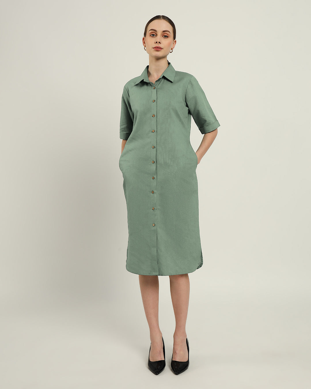 The Tampa Mint Cotton Dress