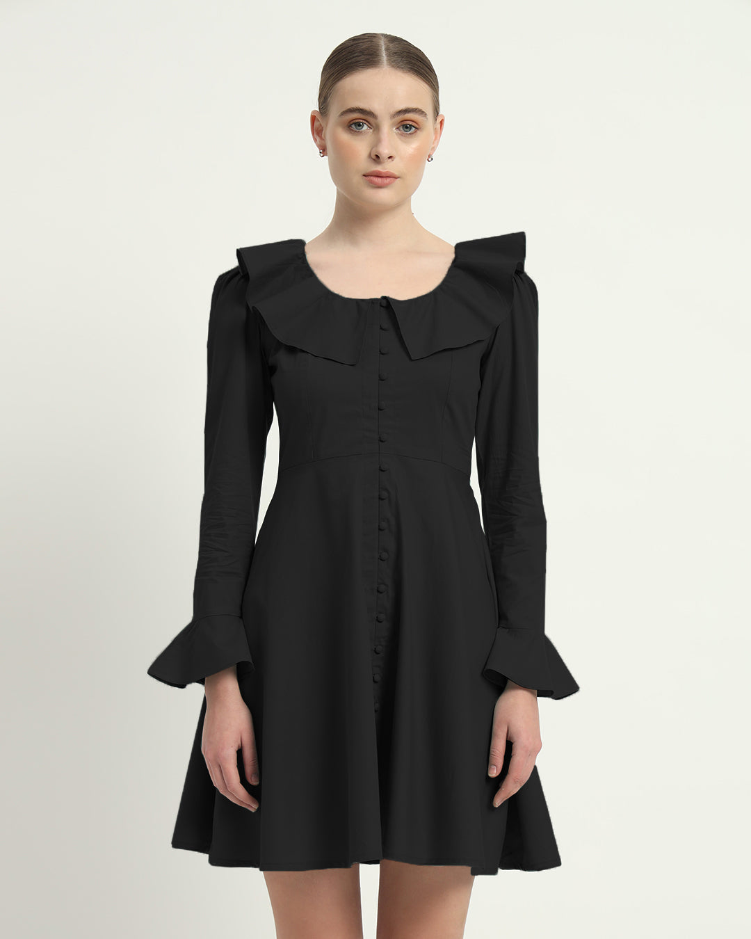 The Fredonia Noir Cotton Dress