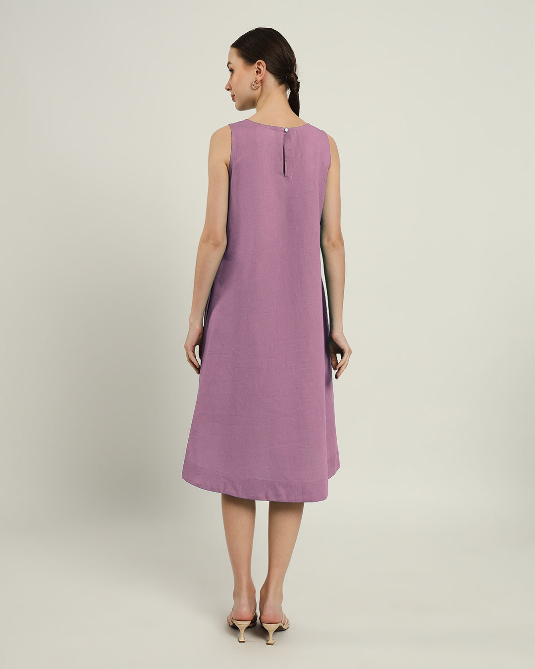 The Odesa Purple Swirl Cotton Dress