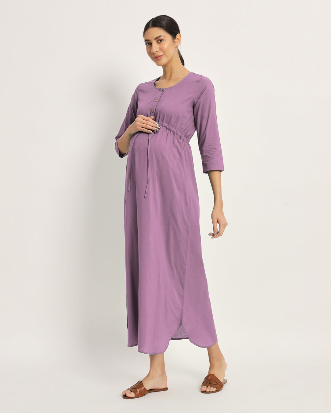 Iris Pink Oh Mama! Maternity & Nursing Dress
