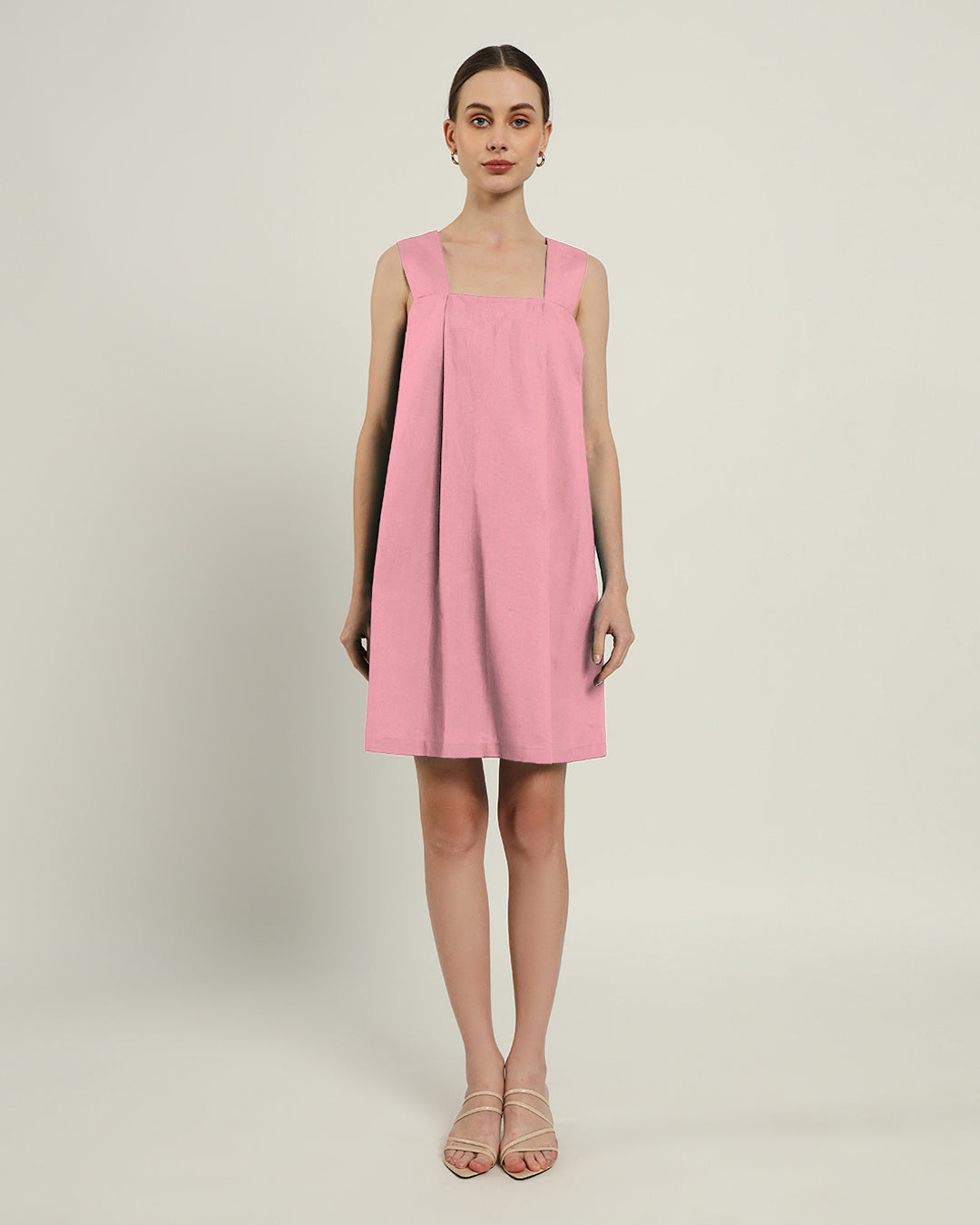 The Larissa Pink Mist Cotton Dress