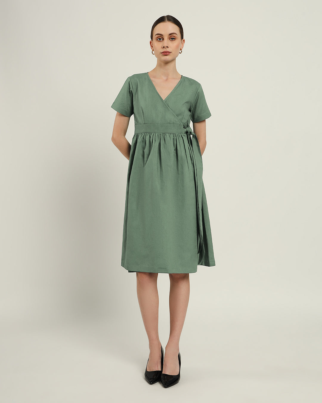 The Miyoshi Mint Cotton Dress