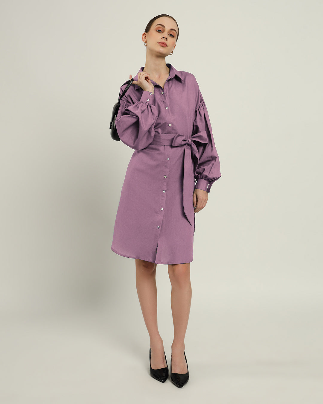The Derby Purple Swirl Cotton Dress