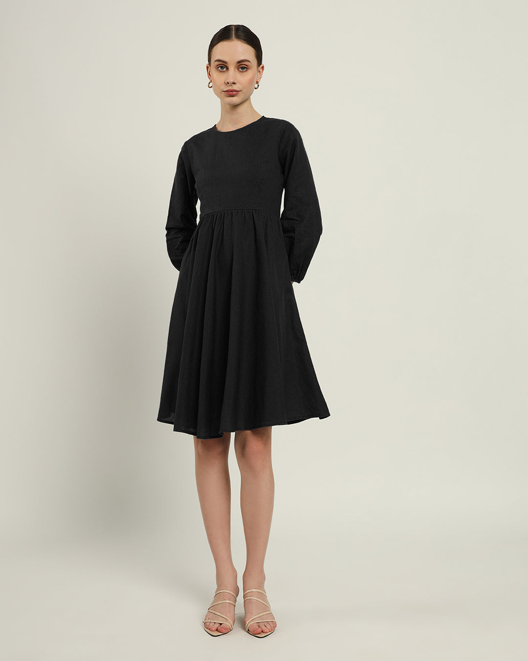 The Exeter Noir Cotton Dress