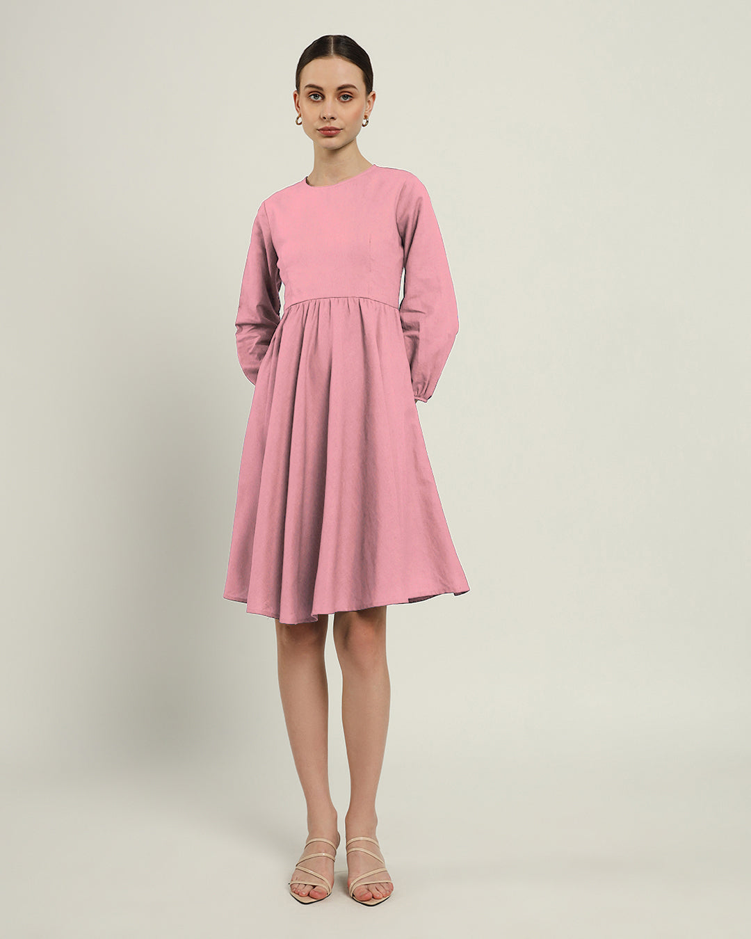 The Exeter Fondant Pink Cotton Dress