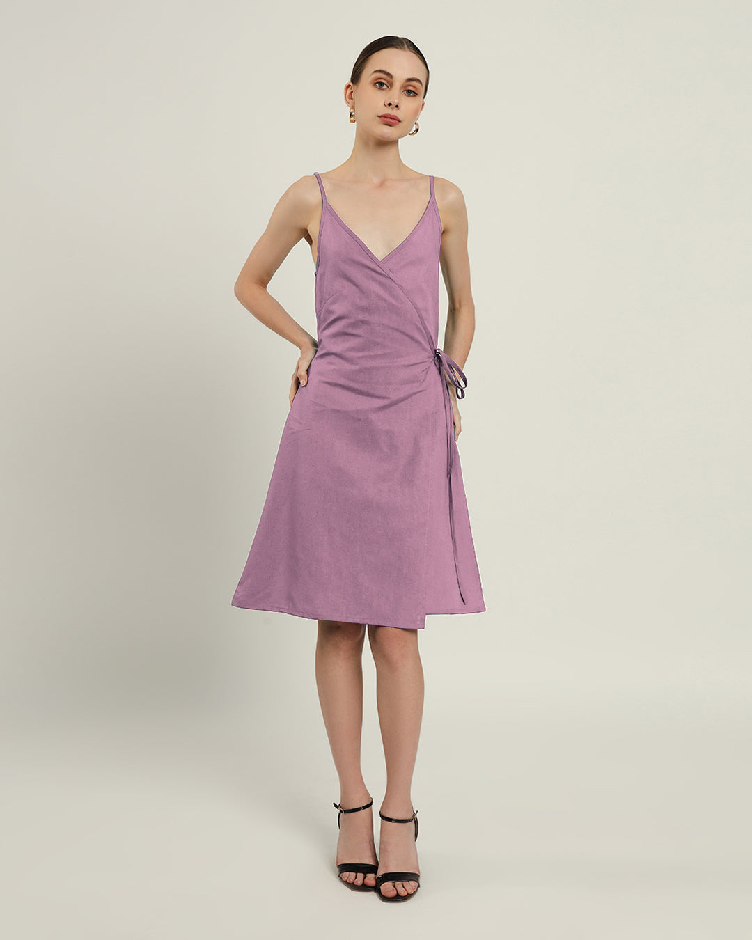 The Chambéry Purple Swirl Cotton Dress