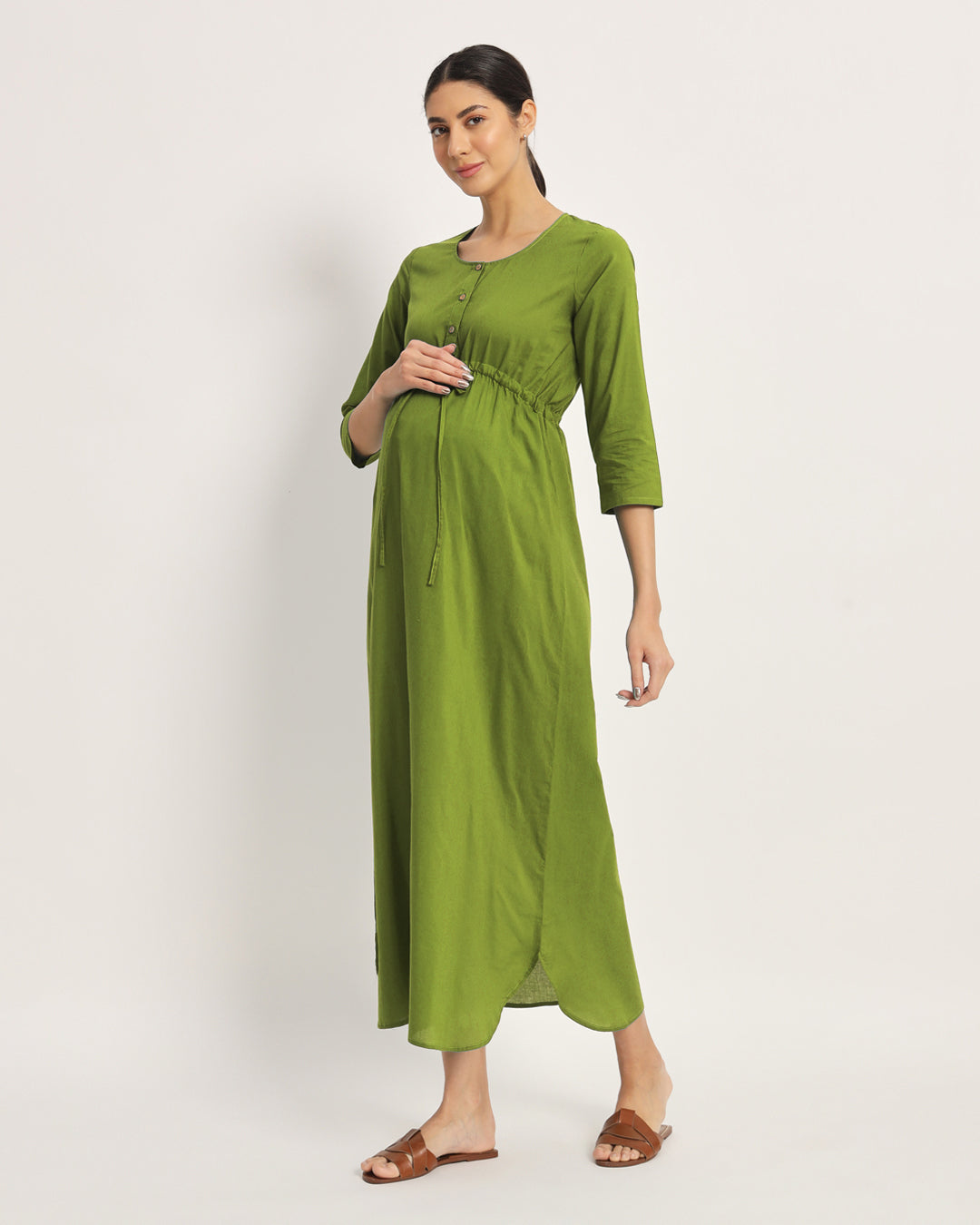 Sage Green Oh Mama! Maternity & Nursing Dress