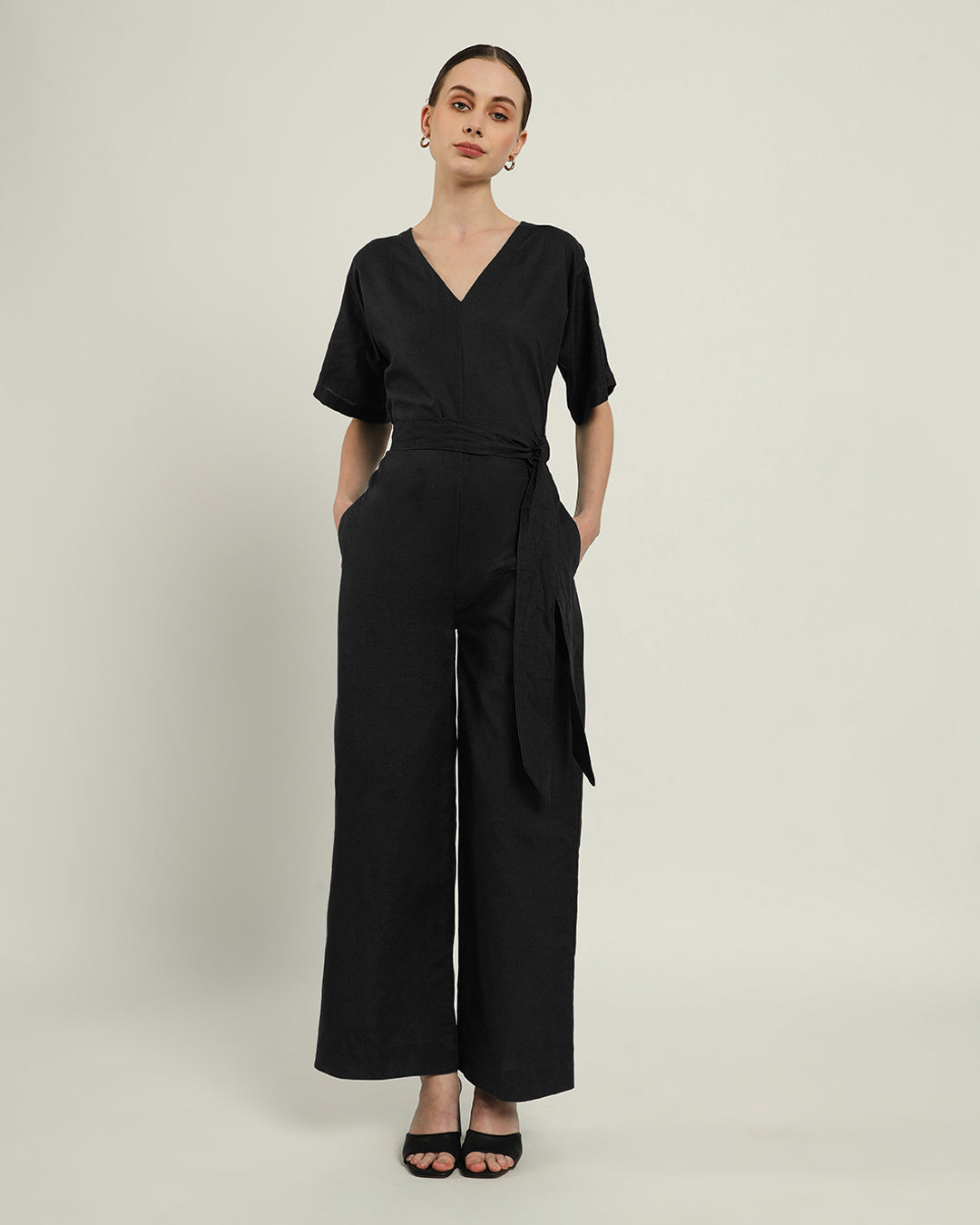 Noir Sunny Things V Neck Jumpsuit