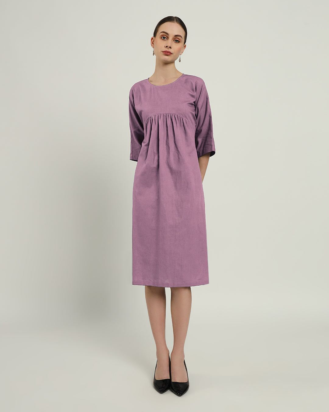 The Monrovia Purple Swirl Cotton Dress