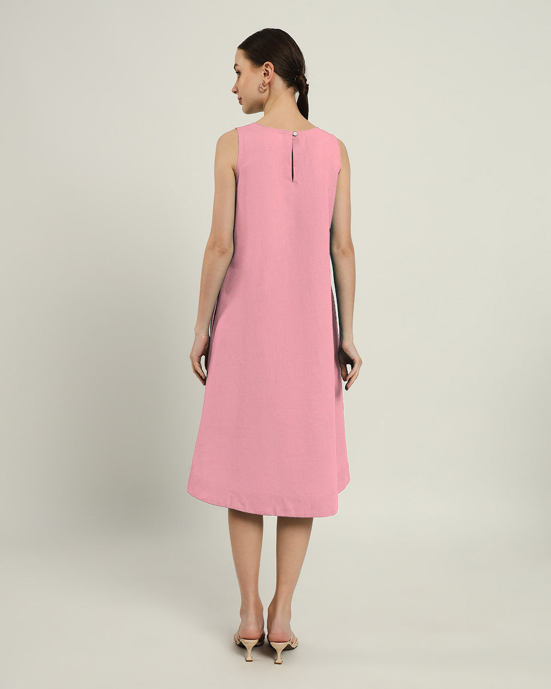 The Odesa Fondant Pink Cotton Dress