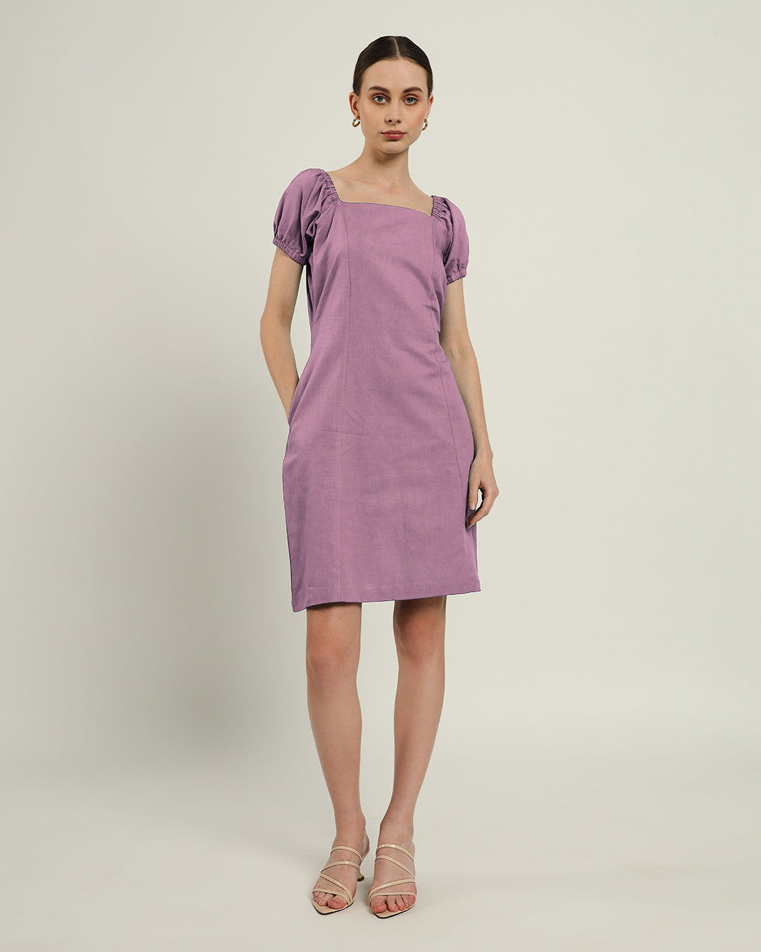 The Arar Purple Swirl Cotton Dress