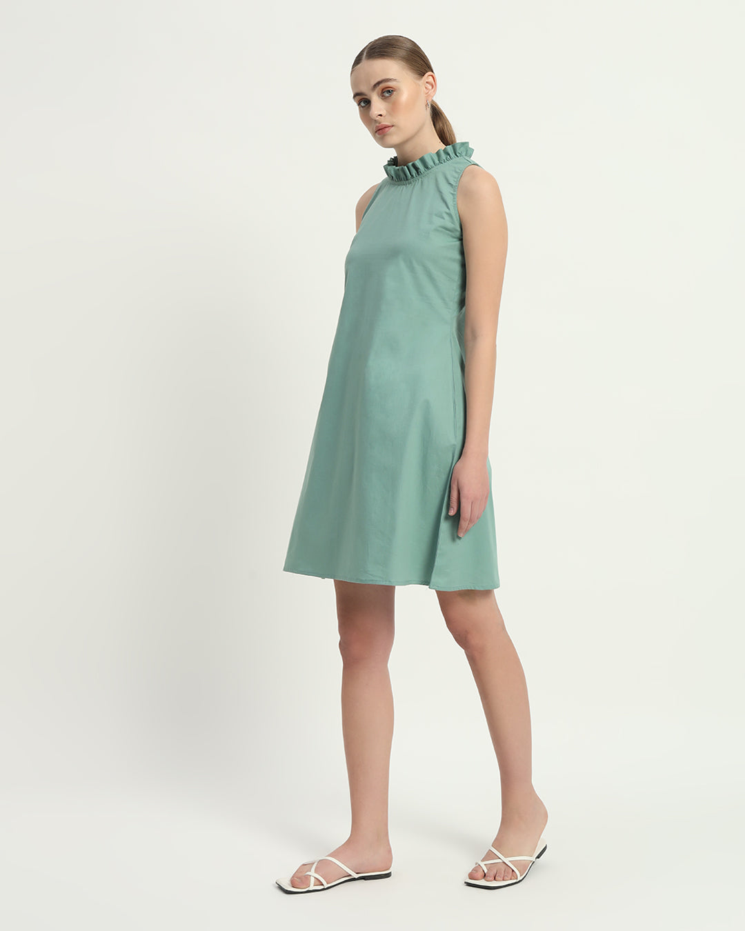 The Mint Angelica Cotton Dress