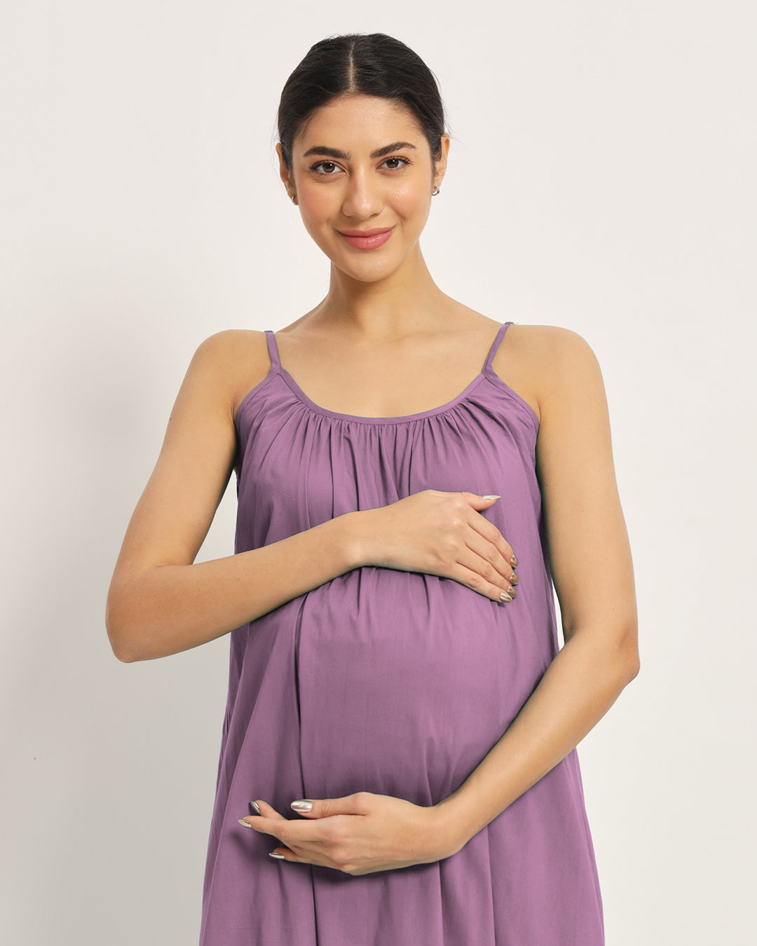 Iris Pink Belly Laugh Maternity & Nursing Dress