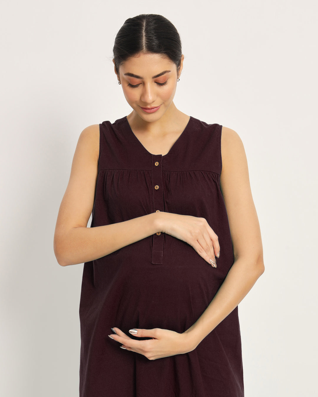 Plum Passion Mommylicious Maternity & Nursing Dress