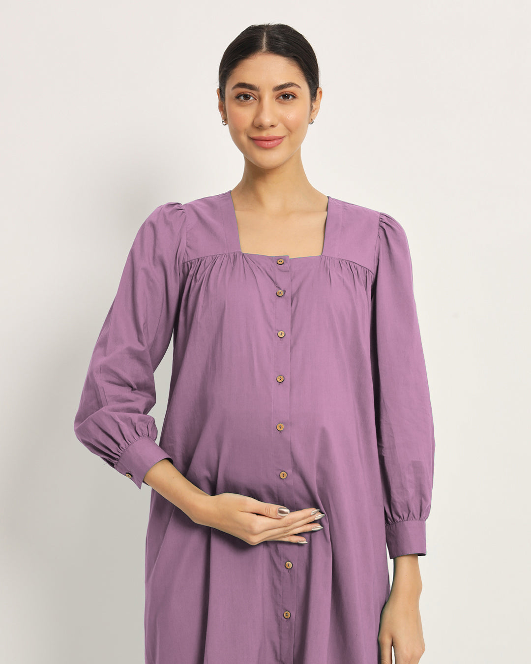 Iris Pink Blossom Maternity & Nursing Dress