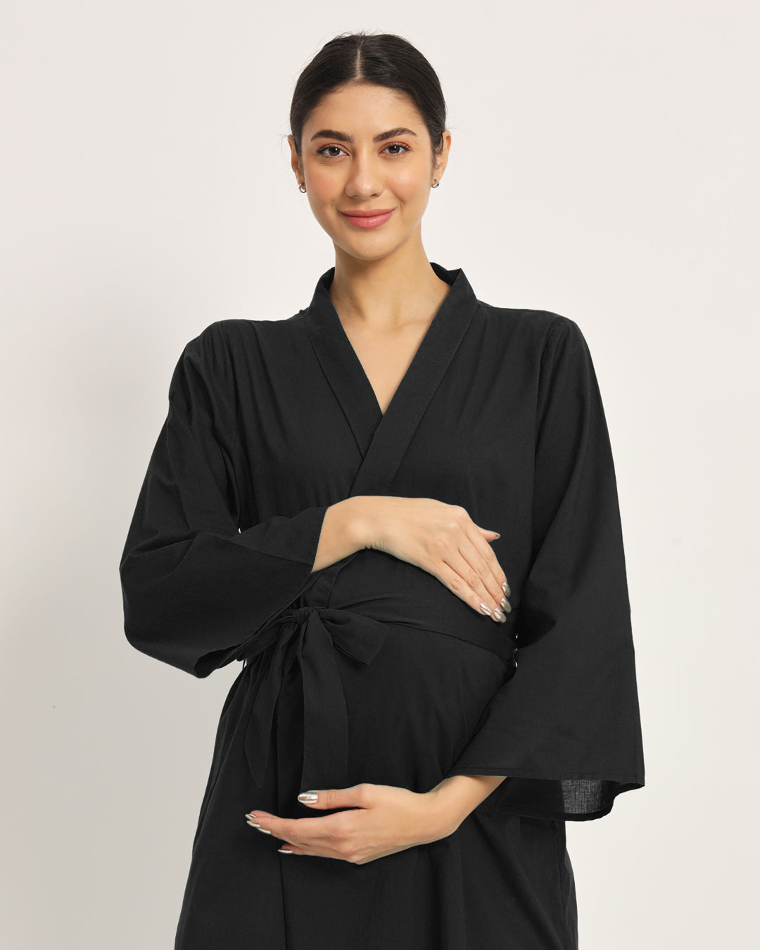 Classic Black Bump & Beyond Maternity & Nursing Dress
