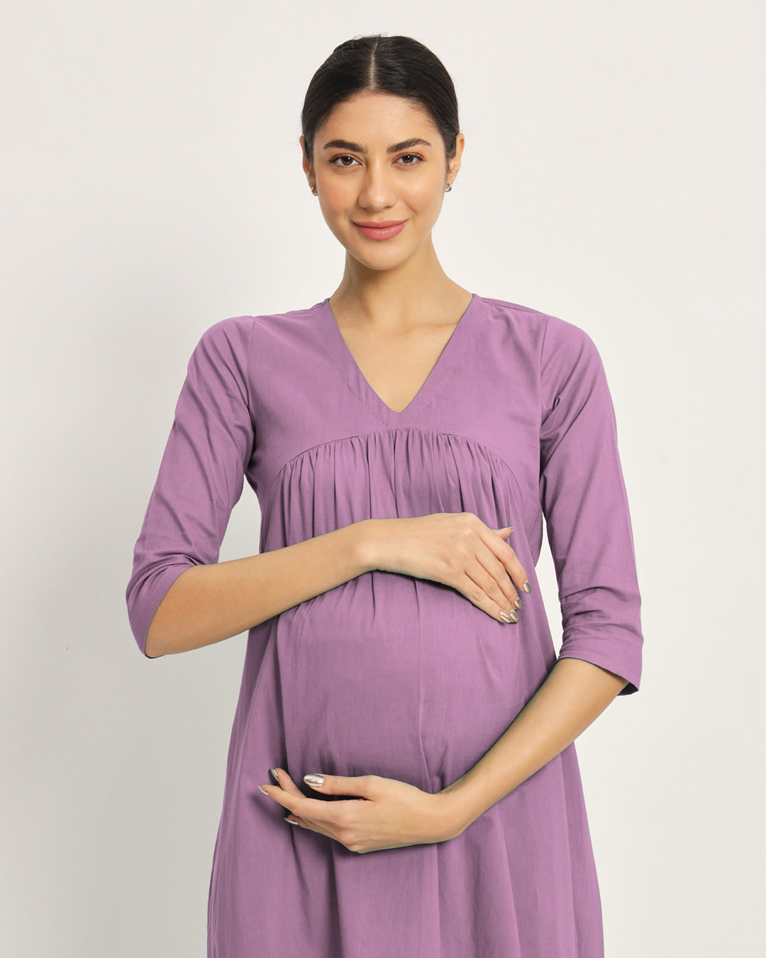 Iris Pink Bump Comfort Maternity & Nursing Dress