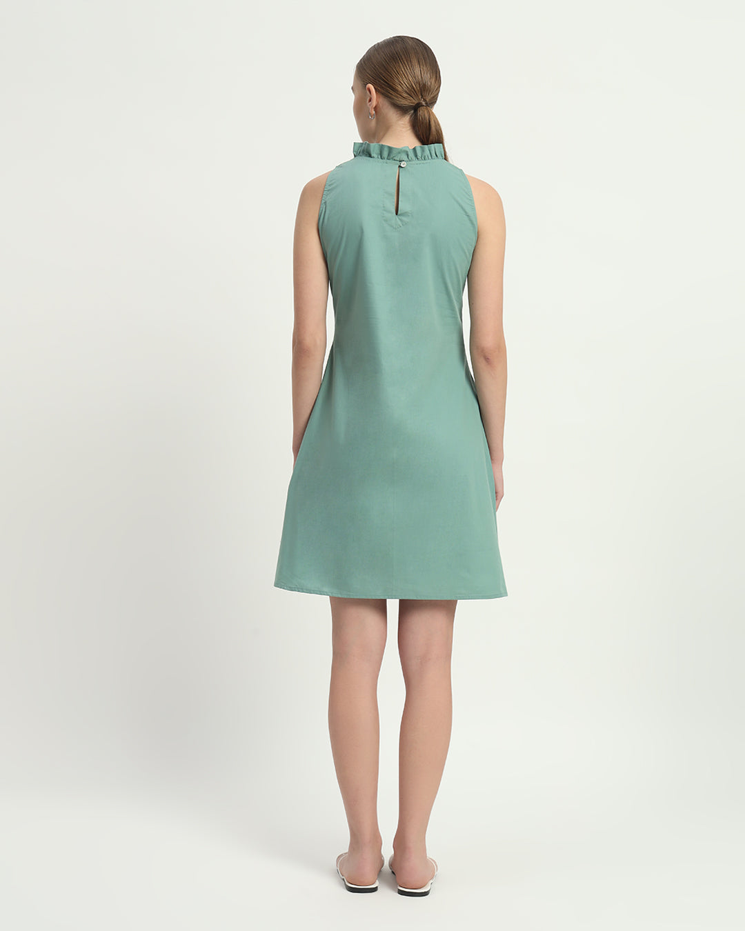 The Angelica Mint Cotton Dress