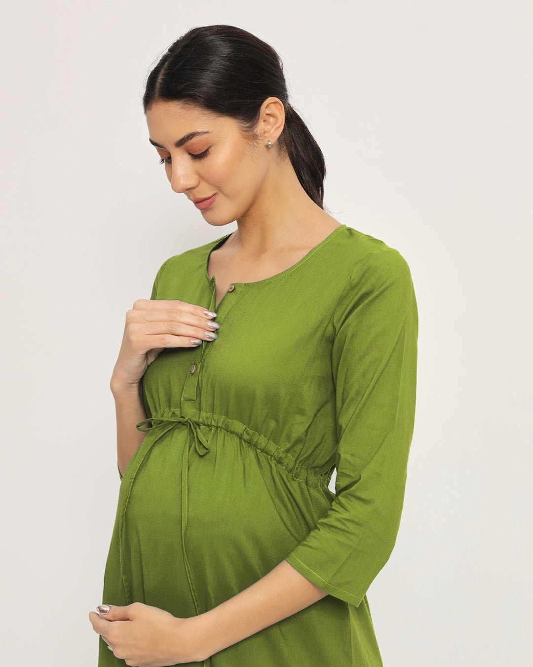 Sage Green Oh Mama! Maternity & Nursing Dress