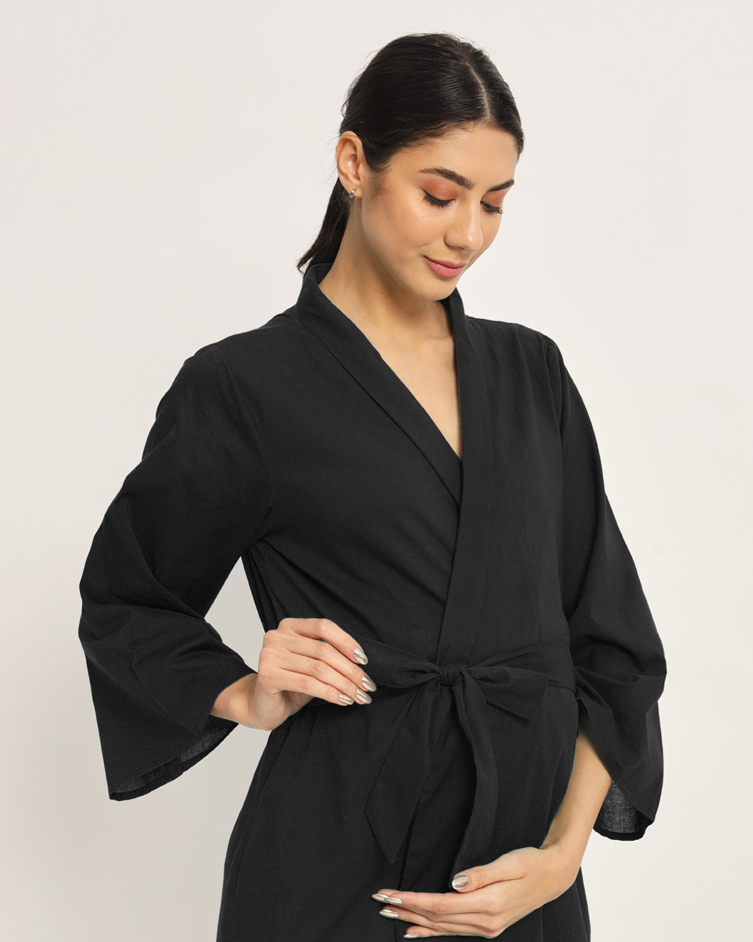 Classic Black Bump & Beyond Maternity & Nursing Dress